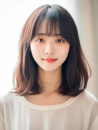 セミロング カラー Lehm所属・表参道/さあ や/大人ナチュラルのヘアスタイル