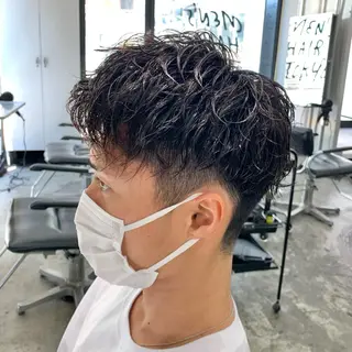 ショート パーマ メンズ メンズ特化美容師/ 藤戸 椋のヘアスタイル