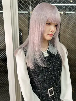 セミロング カラー ヘアアレンジ lani ブリーチ /ダブルカラーのヘアスタイル