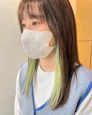 セミロング カラー AIconic nagoya所属・縮毛矯正/ レイヤー/ミディアムのヘアスタイル