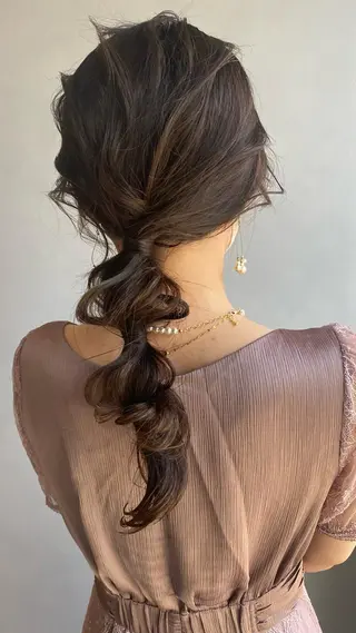 セミロング 🪐SOURCE 塚口　シマブクロ🪐のヘアスタイル