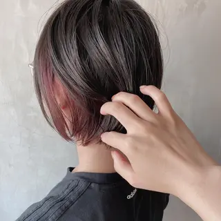 ショート カラー ヘアアレンジ stylist/蛯谷 珠里のヘアスタイル