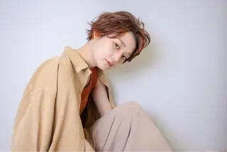 ショート カラー gite カワムラナオキのヘアスタイル