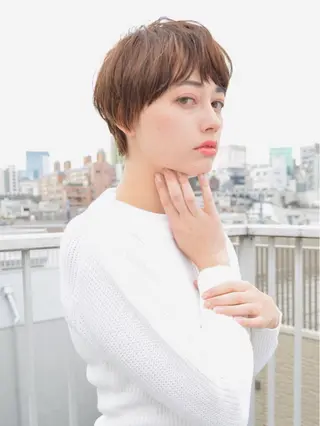 ショート カラー 小顔ショート✁ ⁂Yukari⁂のヘアスタイル
