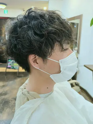 ショート パーマ メンズ 【大宮】デザイナー Anne 諳 アンのヘアスタイル