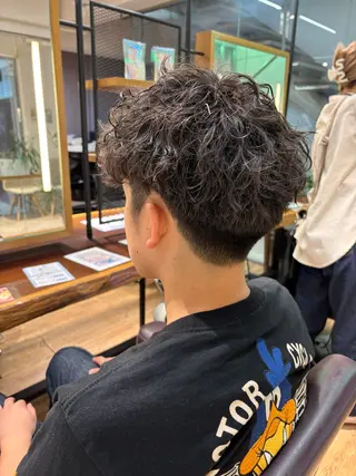 ミディアム パーマ メンズ サソウ ユリエ🥥のヘアスタイル