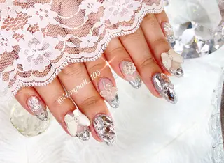 ネイル 23時まで❤︎韓国、 ワンホンネイルのネイルデザイン