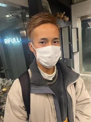 カラー メンズ nishido ハイライト/海外ヘアのヘアスタイル