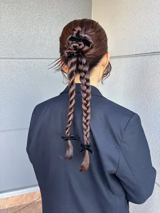 ヘアアレンジ 安藤楓華 fuka andoのヘアスタイル