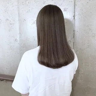 セミロング カラー 二宮 早智子のヘアスタイル