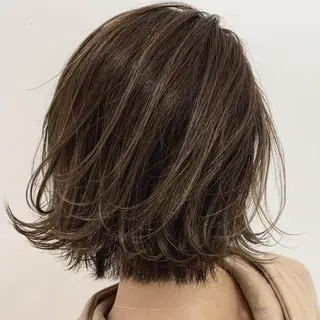 ミディアム カラー ヘアアレンジ 指名支持率NO.1 スタイリストのヘアスタイル