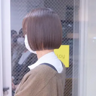 ショート カラー 【表参道】ショート/ ボブ/くせ毛カットのヘアスタイル