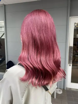 ミディアム カラー lani 天神大名/ブリーチのヘアスタイル