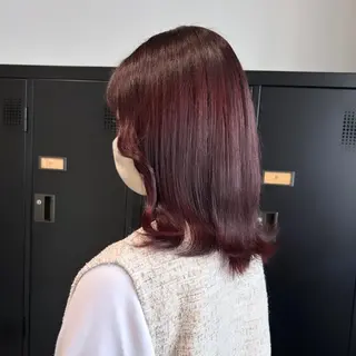 ミディアム カラー デザインカラー 🥨HAZUKiのヘアスタイル