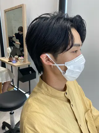 ミディアム パーマ メンズ Dxxxx III所属・女性目線の大人 メンズ*Ayakaのヘアスタイル