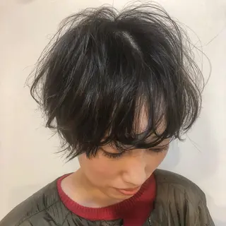 ショート パーマ nessヤマサキ リュウタのヘアスタイル