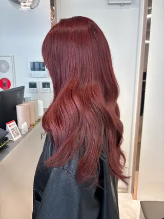 ミディアム カラー rina／ベージュ ワンホン/韓国ヘアのヘアスタイル