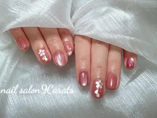 ネイル 💜ワンホンネイル ナインカラット💎のネイルデザイン