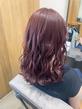 セミロング カラー 🎀ブリーチなし 透明感🎀yuhiのヘアスタイル