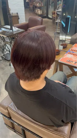 ショート カラー メンズ 武井 夏美のヘアスタイル