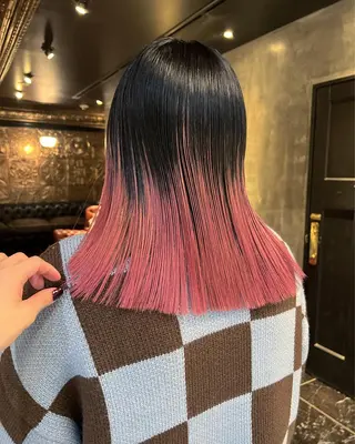 ミディアム カラー haco＋所属・圧倒的デザイン力 店長🎨RENAのヘアスタイル