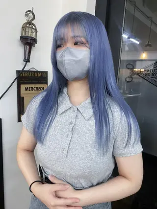 ロング カラー ハイトーンカラー ⭐️NAZUNAのヘアスタイル