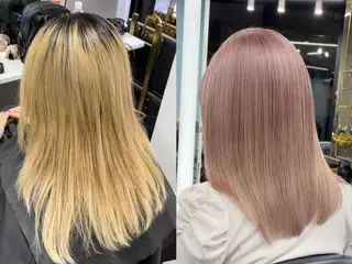 ミディアム senjyu GINZA所属・バレイヤージュ/ハイ ライト/庄司鉄平のヘアスタイル