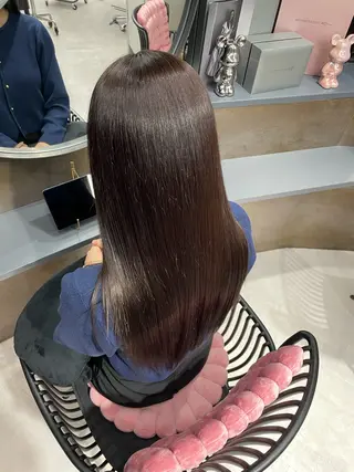 セミロング 半個室サロンyoures hair 髪質改善トリートメント東新宿店所属・榊原竜弥 髪質改善/美髪作りのヘアスタイル