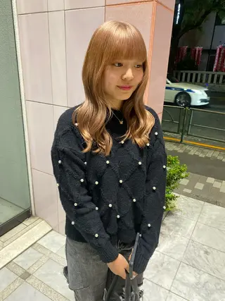 セミロング カラー riria/ボブ /ブラウンカラー🎀のヘアスタイル