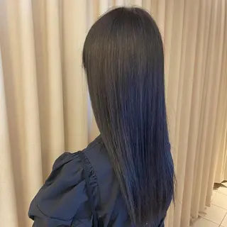 ロング カラー ノンダメージ⭐️ 透明感カラー中田七菜のヘアスタイル