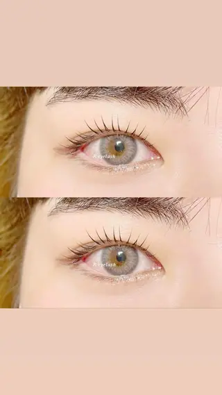 セミロング カラー パーマ ヘアアレンジ メンズ キッズ ネイル マツエク・マツパ アイブロウ 𝑹 eyelashのマツエク・マツパデザイン