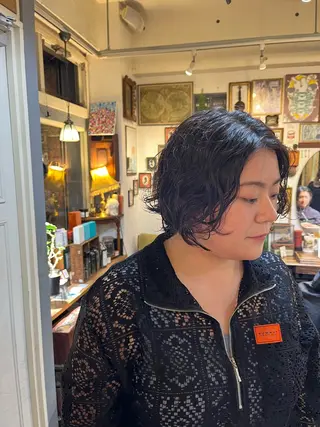 ショート パーマ 🌱洒落てるパーマ 🌱ショート/緒方椋のヘアスタイル