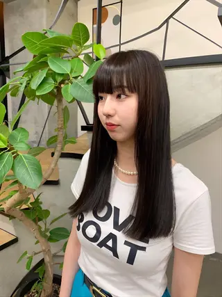 ロング 韓国トレンド💓 阿部あんじゅのヘアスタイル