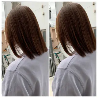 ミディアム カラー 富原 そらのヘアスタイル