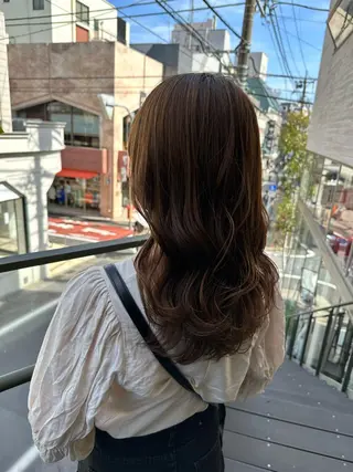 セミロング 韓国風/オシャレ /縮毛矯正/滝口琴未のヘアスタイル