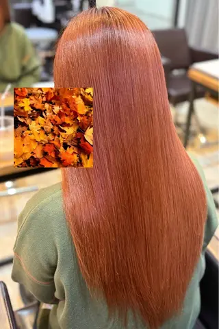 ロング カラー 梨ア .のヘアスタイル