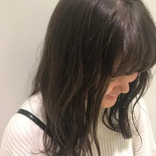 ロング カラー MASHU所属・鳥越 一希のヘアスタイル