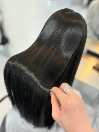 ロング カラー 髪質改善/縮毛矯正 ViVIEのヘアスタイル