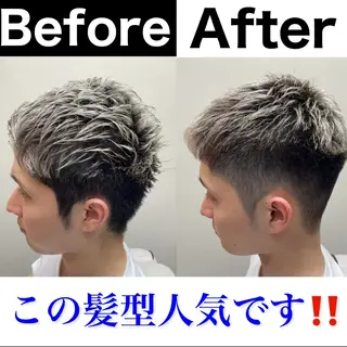 カラー メンズ Soleria /ソレリア所属・メンズカットのプロ 田中慎一のヘアスタイル