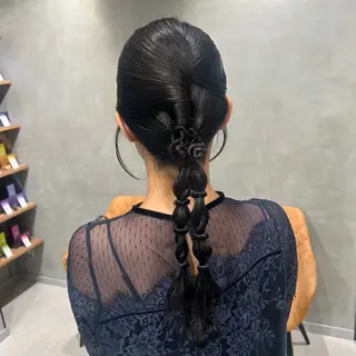 ヘアアレンジ 透明感カラー🫧 ✴︎meiのヘアスタイル