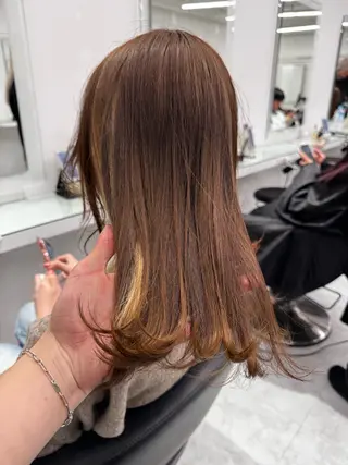 カラー 透け上品ハイトーン 職人ゆうと🤍のヘアスタイル