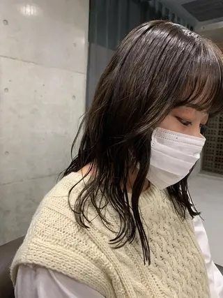 ミディアム パーマ ボブパーマコテ巻き風 パーマNo1深江秀平のヘアスタイル