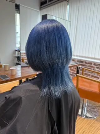 セミロング カラー 💞艶カラー/ ブリーチ💞ユウカのヘアスタイル