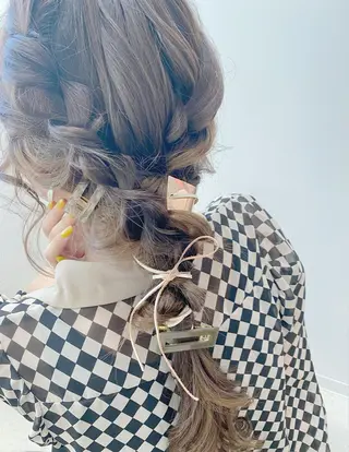 ロング ヘアアレンジ GRANLUSSO 〜グランルッソ駅前店所属・木口 嘉美のヘアスタイル