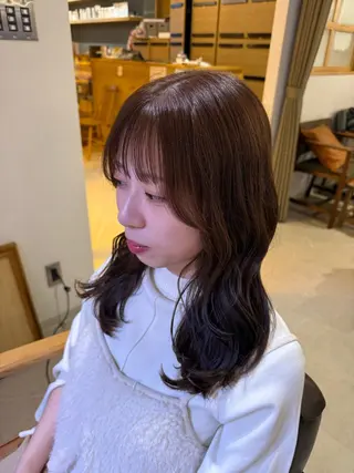 セミロング カラー DEUCE hair /堀 日暖のヘアスタイル