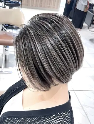 セミロング カラー ＡＳＨ 大宮のヘアスタイル