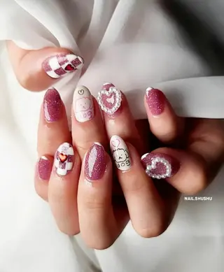 ネイル 3dパーツ/流行り 👧shushu❤️のネイルデザイン