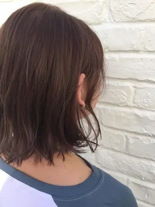 ミディアム カラー トップスタイリスト 👑田添幹宜のヘアスタイル