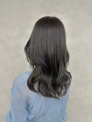 セミロング カラー 大人レイヤー& 透明感カラー💄のヘアスタイル