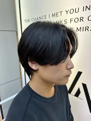 ショート パーマ メンズ カルマパーマ韓国ヘア shiryuのヘアスタイル